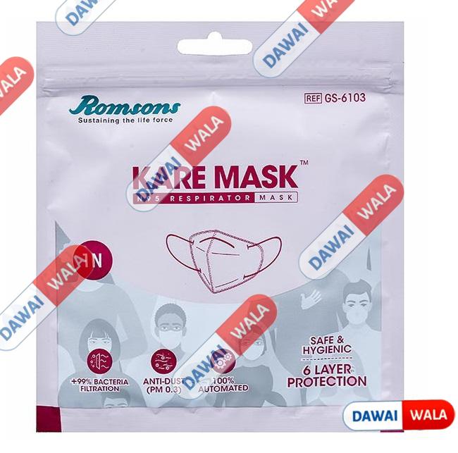 Romsons Kare Mask 6 Layer N95 Respirator Mask