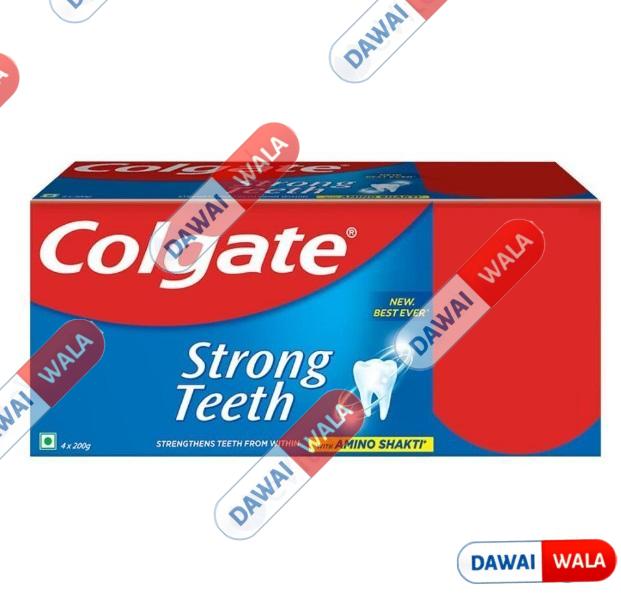 Colgate Strong Teeth Toothpaste With Amino Shakti (Each 200 Gm)