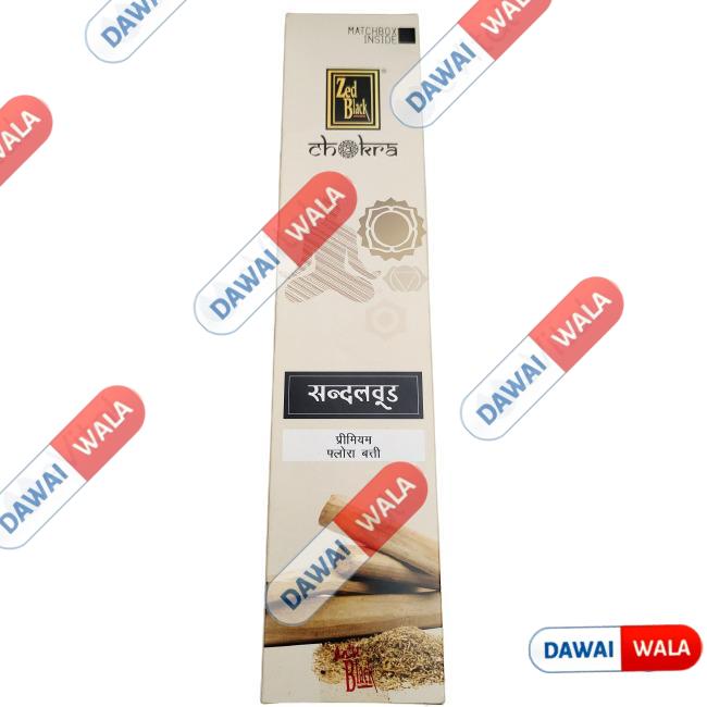 Zed Black Chakra Sandalwood Flora Batti