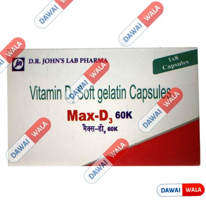 Max-D3 60K Soft Gelatin Capsule