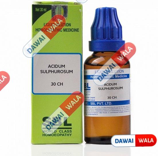 SBL Acidum Sulphurosum Dilution 30 CH