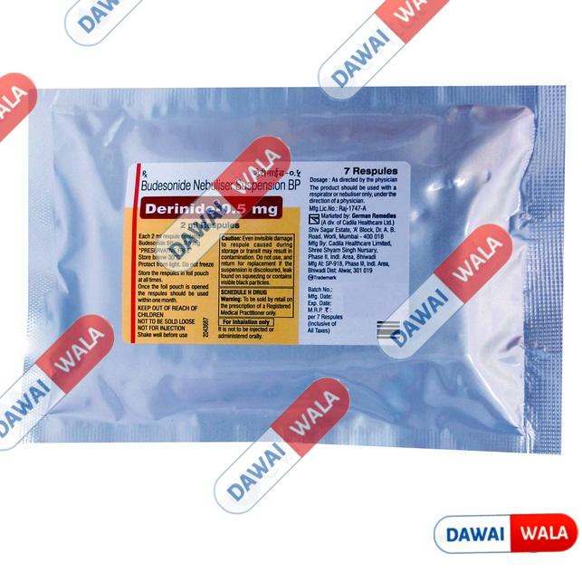 Derinide 0.5mg Respules (Each 2ml)