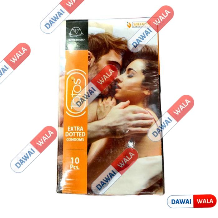 Totos Extra Dotted Condom Butterscotch