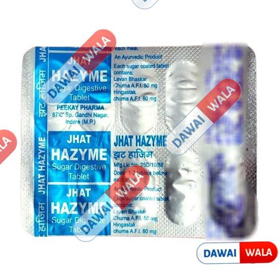 Jhat Hazyme Sugar Digestive Tablet