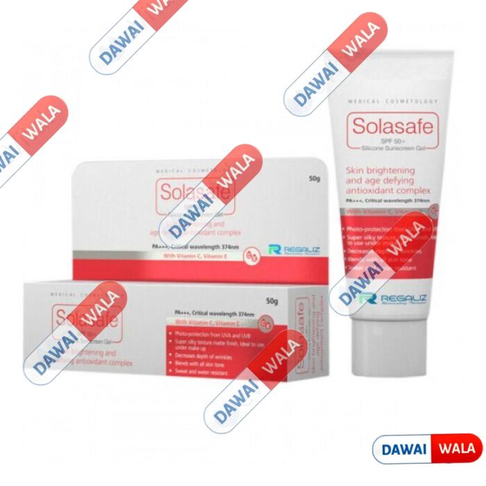 Solasafe SPF 50+ Silicone Sunscreen Gel PA+++ | With Vitamin C & Vitamin E