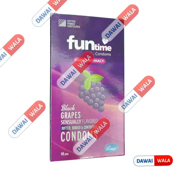Funtime Black Grapes Sensually Flavored Condom