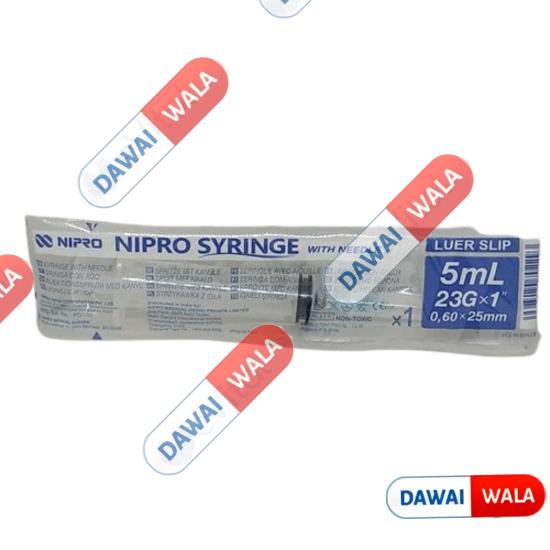Nipro Syringe With Needle(23G)-5ml