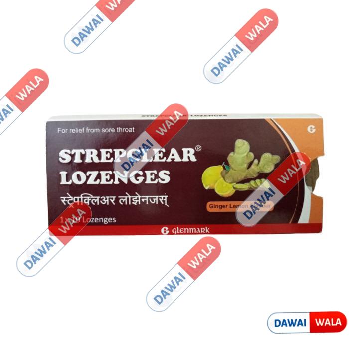 Strepclear Lozenges Ginger Lemon
