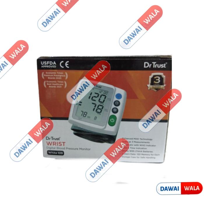 Dr Trust Wrist Digital BP Monitor White 109