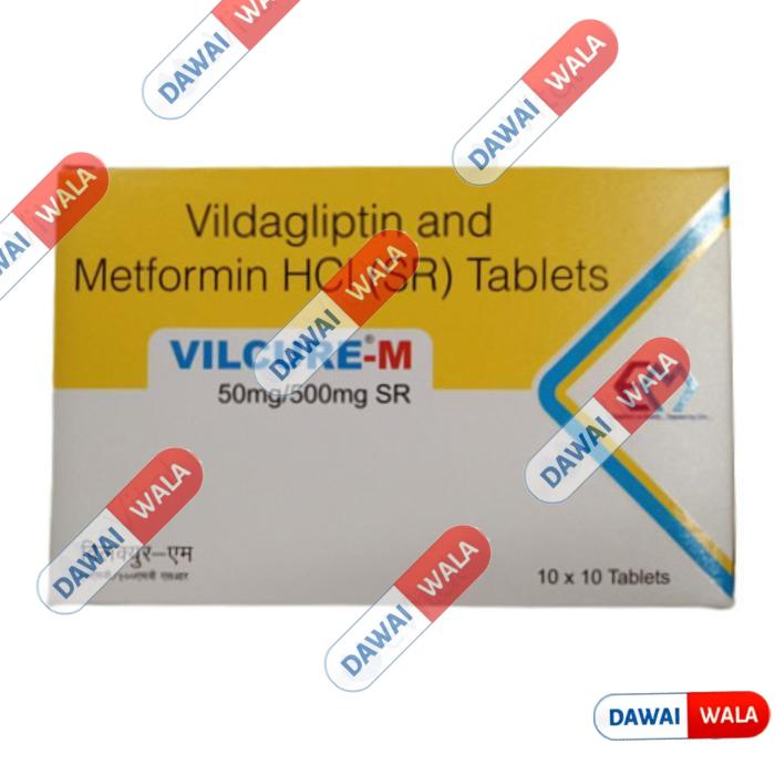 Vilcure-M 50mg/500mg Tablet
