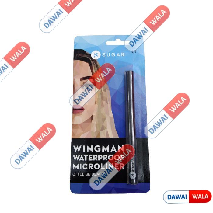 Sugar Wingman Waterproof Microliner (01 Ill Be Black)