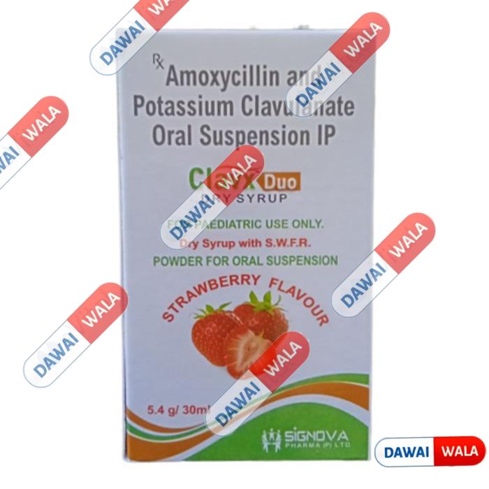 Clavx Duo Dry Syrup Strawberry