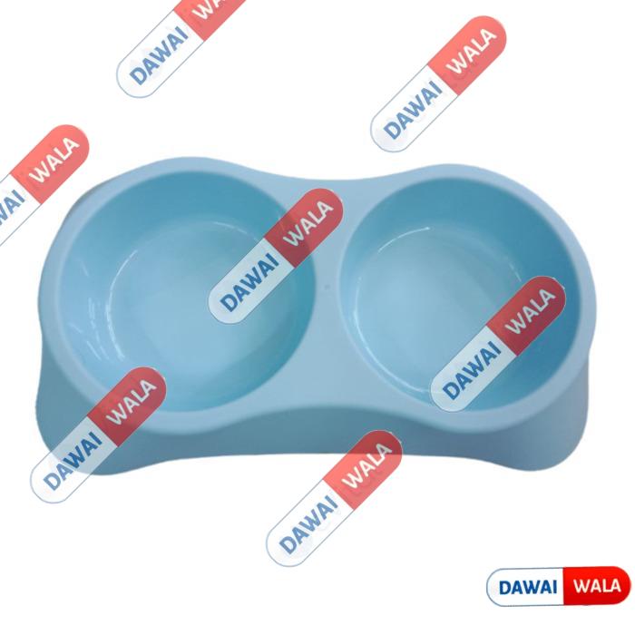 Plastic Double Bowl Large