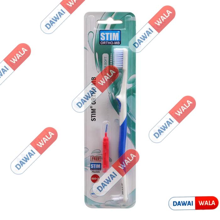 Stim Ortho-MB Soft Toothbrush (Free Interdental Brush)