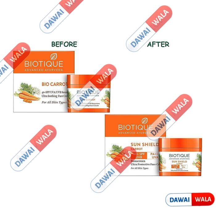 Biotique Sun Shield Carrot Ultra Protective Cream SPF 40+