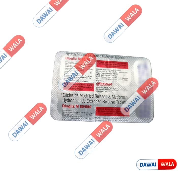 Diogliz M 60/500 Tablet