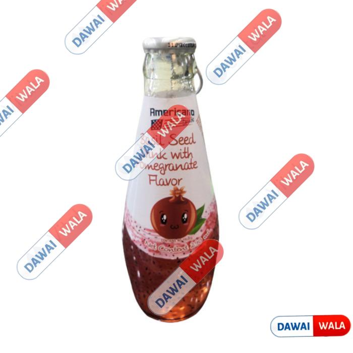 Americano Basil Seed Drinks - Pomegranate