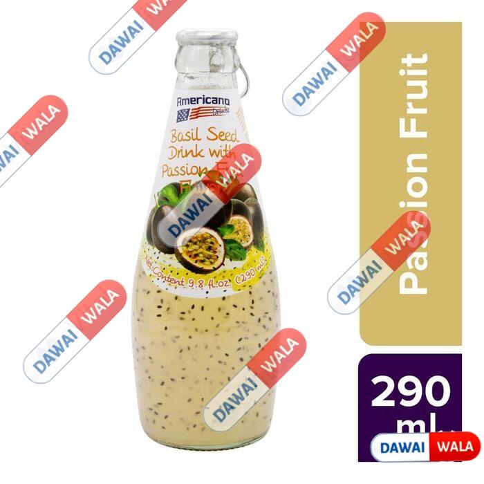 Americano Basil Seed Drink With Passion Fruit