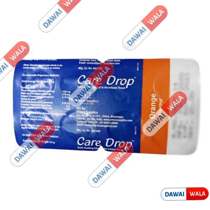 Care Drop Lozenges Orange