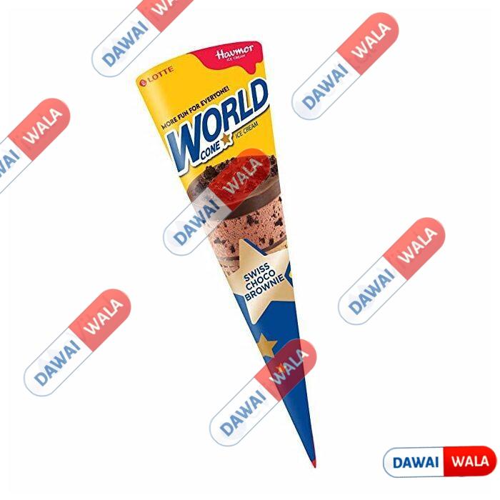 Havmor World Swiss Choco Brownie Cone