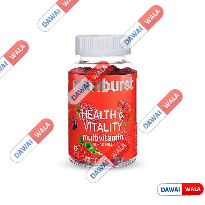 Nutriburst Health & Vitality Mixed Berry Sugar Free Gummies