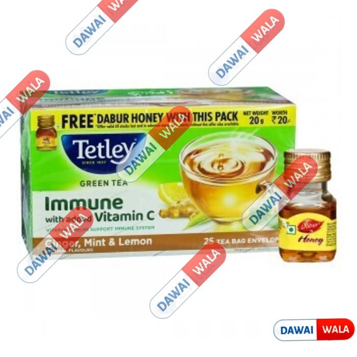 Tetley Green Tea Mango (Free Dabur Honey)