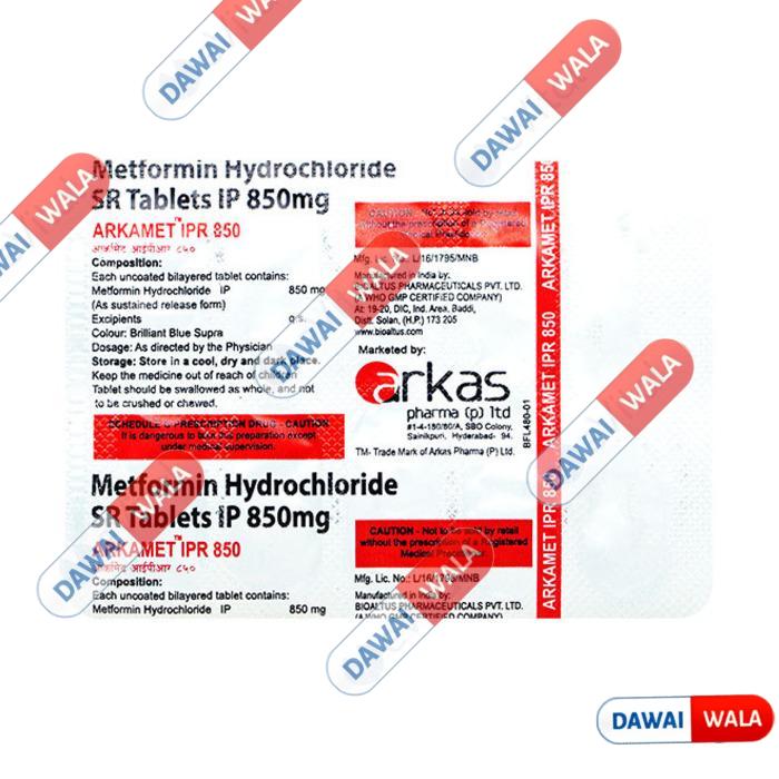 Arkamet IPR 850 Tablet