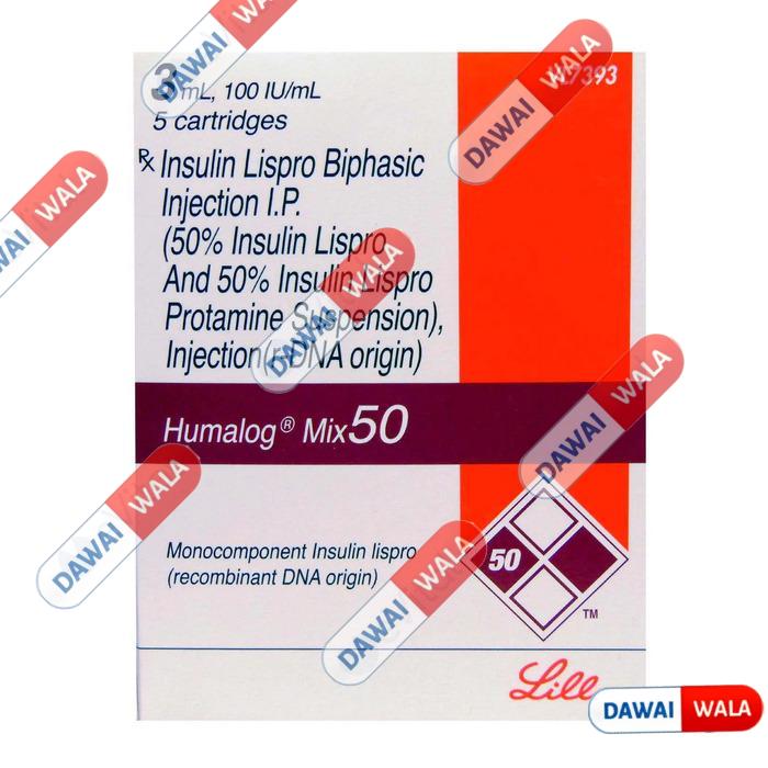 Humalog Mix 50 100iu/ml Cartridge (3ml)