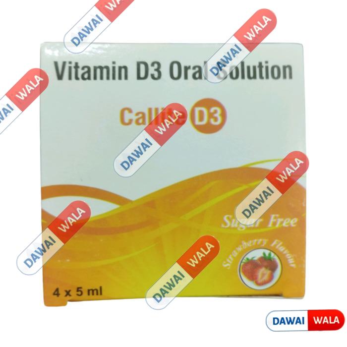 Callite D3 Solution Strawberry Sugar Free (5ml)