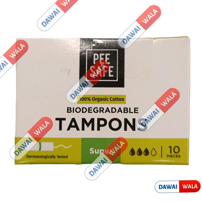 Pee Safe Biodegradable Super Tampons