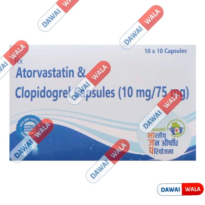 Atorvastatin (10mg) & Clopidogrel (75mg) Capsule