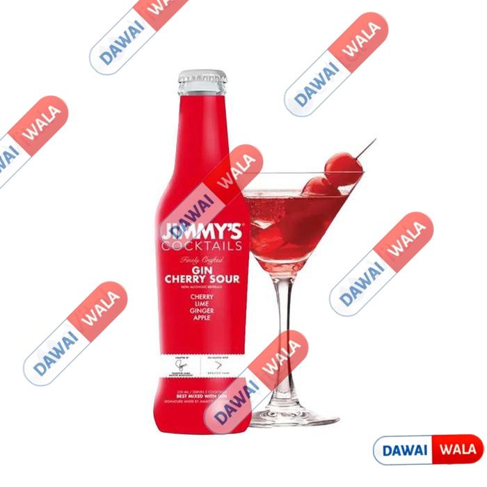 Jimmys Gin Cherry Sour Cocktails