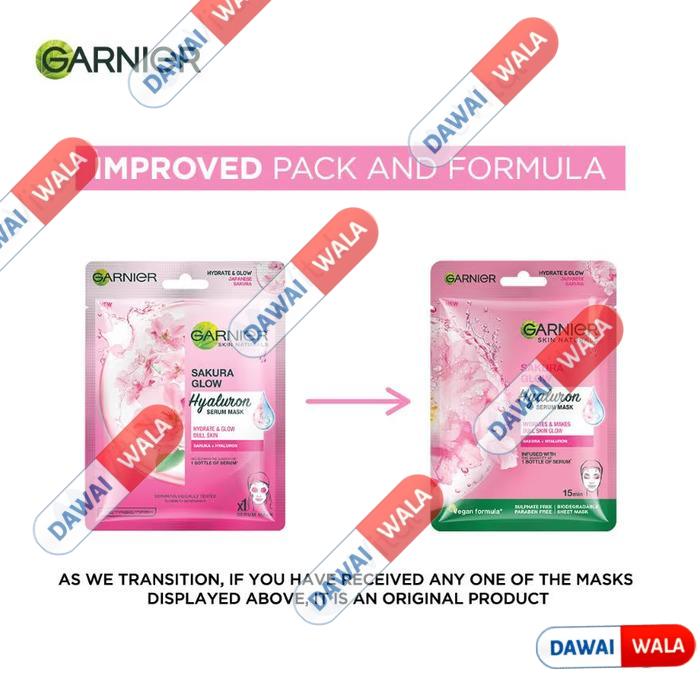 Garnier Sakura Glow Serum Mask