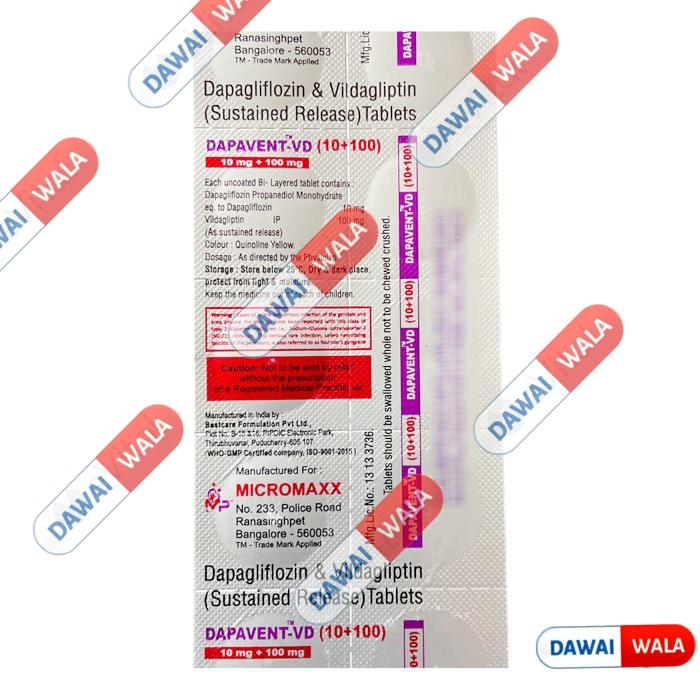 Dapavent-VD 10+100 Tablet