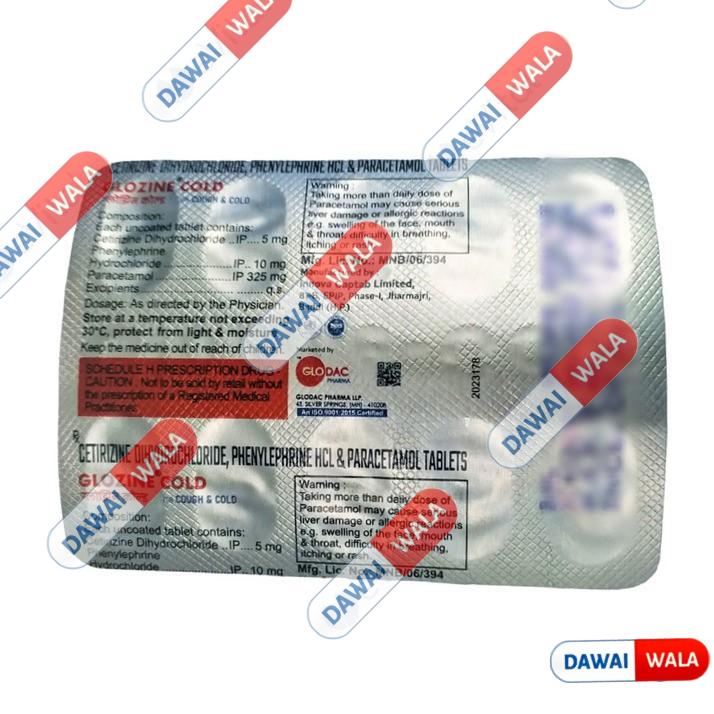 Glozine Cold Tablet