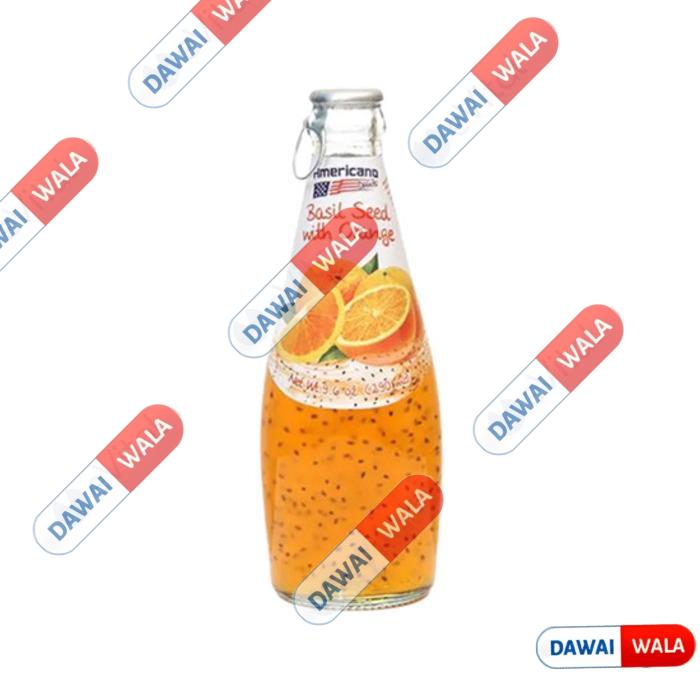 Americano Basil Seed Drink With Orange