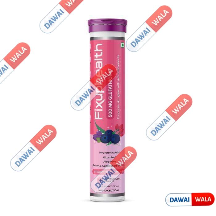 Fixuphealth 500mg Glutathione Tablet Strawberry