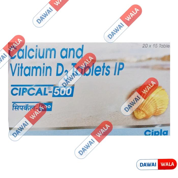 Cipcal Cipcal 500 Tablet from Cipla | Source of Calcium & Vitamin D | For Bone, Joint and Muscle Care