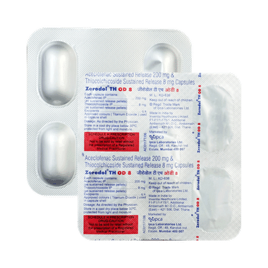Zerodol TH OD 8 Capsule