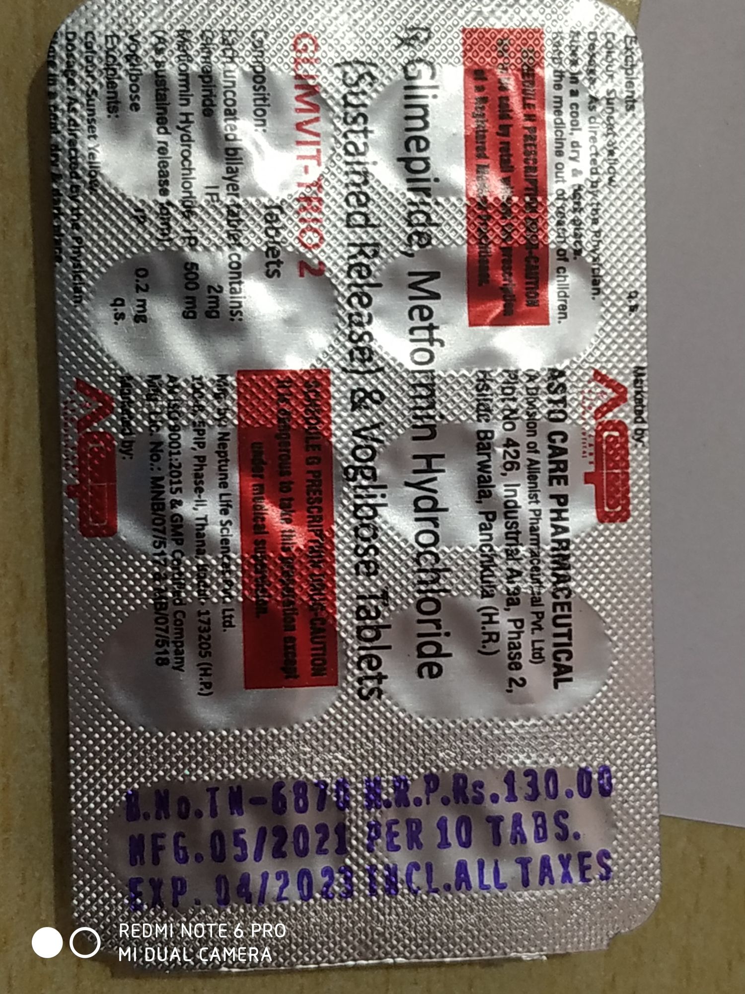 Glimvit-Trio 2 Tablet