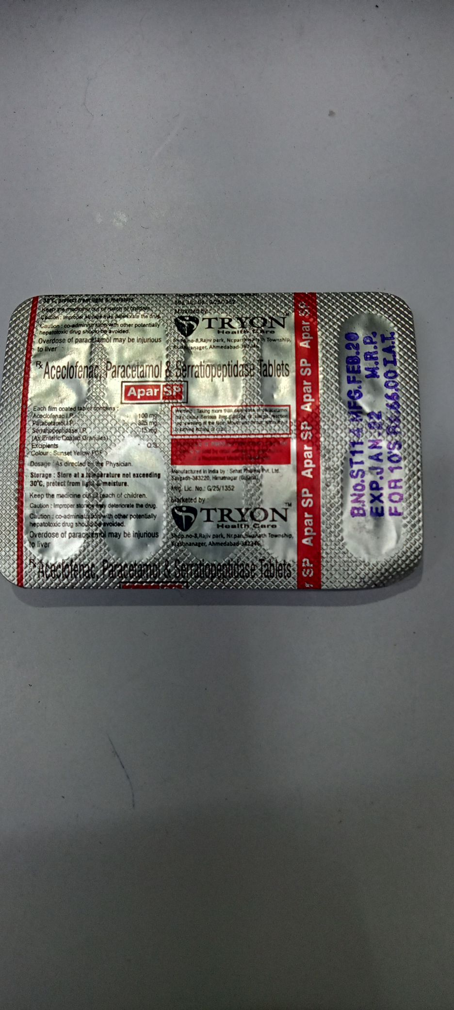 Apar SP Tablet