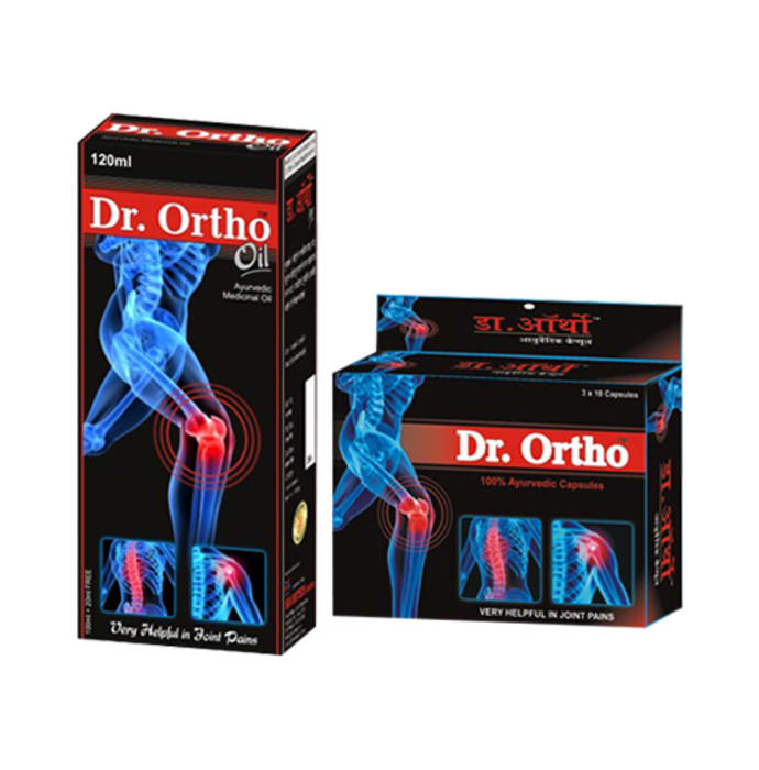 Dr Ortho Combo Pack of Ayurvedic Oil 120ml & Ayurvedic 30 Capsules