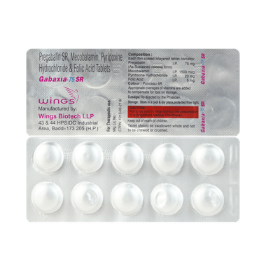 Gabaxia 75 SR Tablet