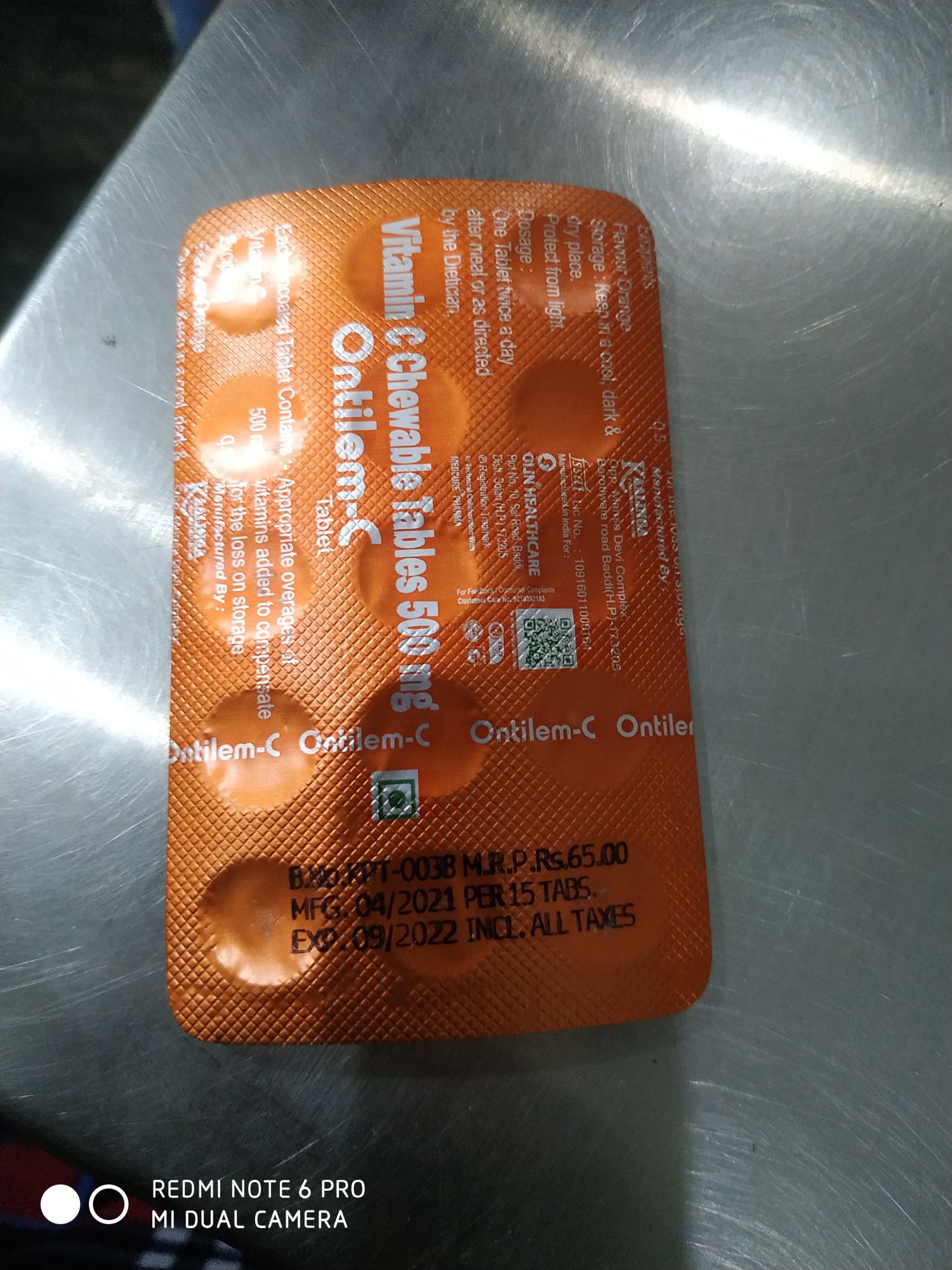 Ontilem-C Chewable Tablet
