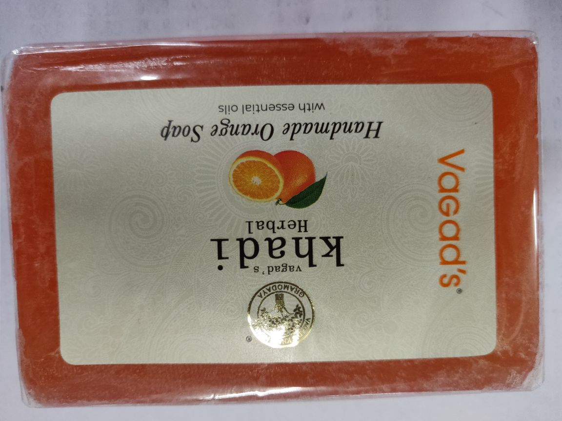 Vagads Khadi Herbal Orange Soap