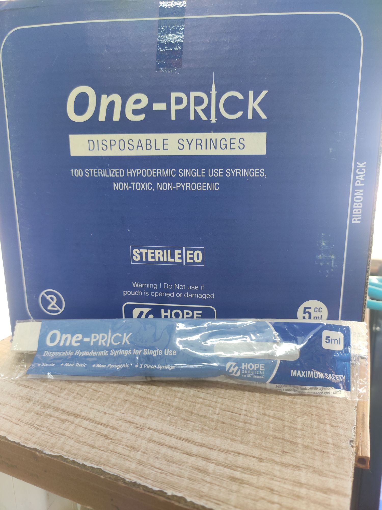One-Prick Disposable Syringe- 5ml