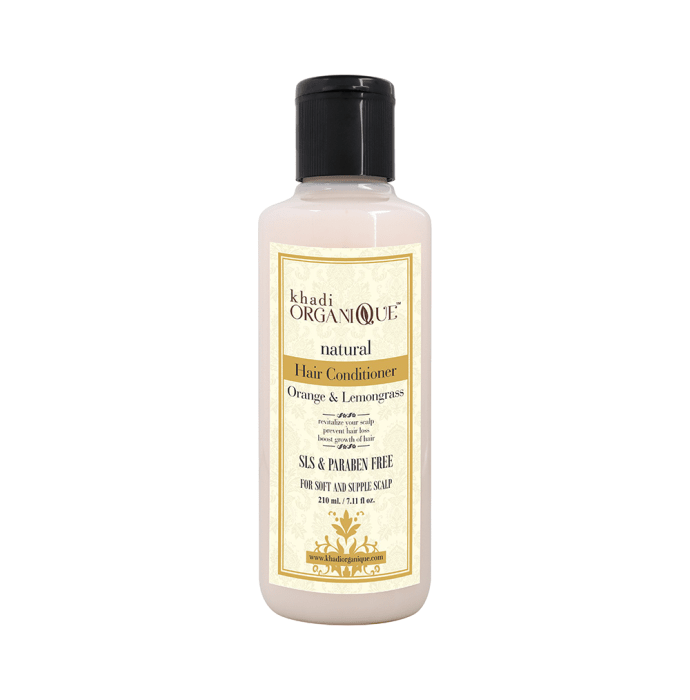 Khadi Organique Natural Hair Conditioner Orange and Lemongrass SLS Paraben Free