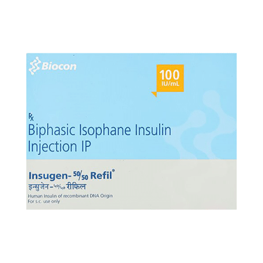 Insugen 50/50 100iu/ml Refil Injection