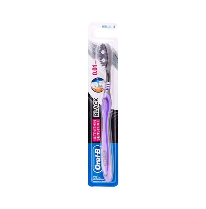 Oral-B Ultrathin Sensitive Toothbrush Black Pack of 3