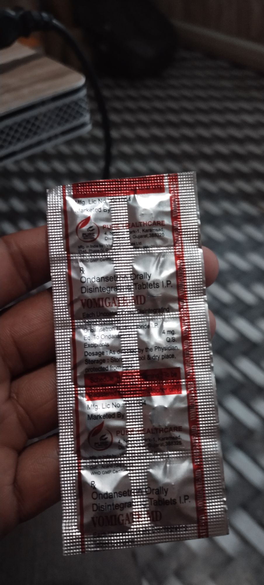 Vomigate 4mg Tablet